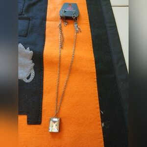 NWT Paparazzi Necklace and Earrings Set. Adjustable.